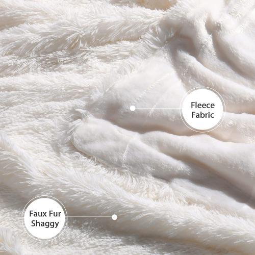 COLOR GREY ❗❗Tuddrom Decorative Extra Soft Fuzzy Faux Fur Throw Blanket 50 x 60,Solid Reversible Long Hair Shaggy Blanket,Fluffy Cozy Plush Comfy Microfiber Fleece Blankets for Couch Sofa Bedroom,
