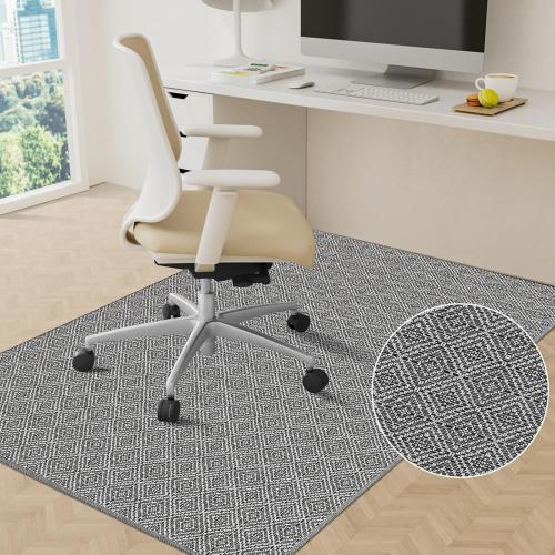 KMAT Office Chair Mat, 36x48in Heavy Duty Hardwood/Tile Floor Protector, Floor Mat Computer Desk Mat for Rolling Chairs, Work, Study, Office, Grey ‼️ unused‼️