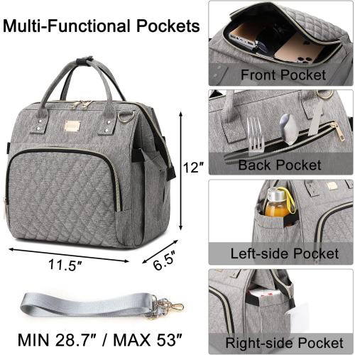 Weitars Lunch Bag for Women Cute Lunch Bag For Work,Insulated LunchBox Lunch Purse Leakproof Wide-Open Lonchera Lunchbag Lunch Tote With Pockets And Adjustable Strap For Office Picnic Beach