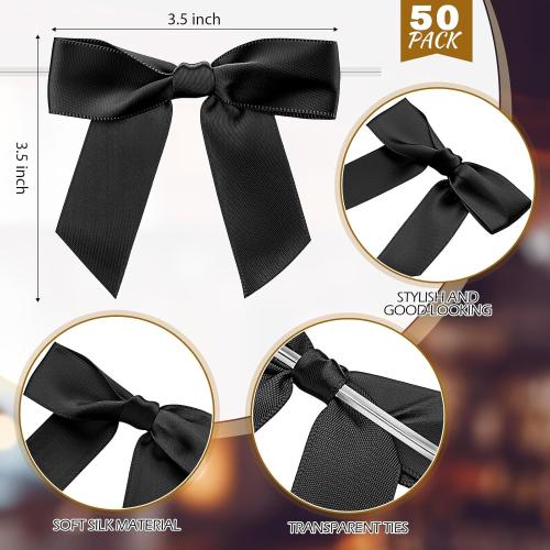 Zopeal 30 Set Champagne Coupe Cocktail Glasses 5 oz with Satin Ribbon Black Bow 3.5 Inch Plastic Margarita Martini Glasses for Birthday Bachelorette Party Gift Wedding Champagne Tower