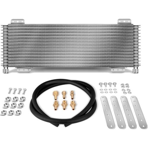 LPD47391 Low Pressure Drop 40k Transmission Oil Cooler Kit Compatible with Heavy Duty 40,000 GVW Max with Mounting Hardware