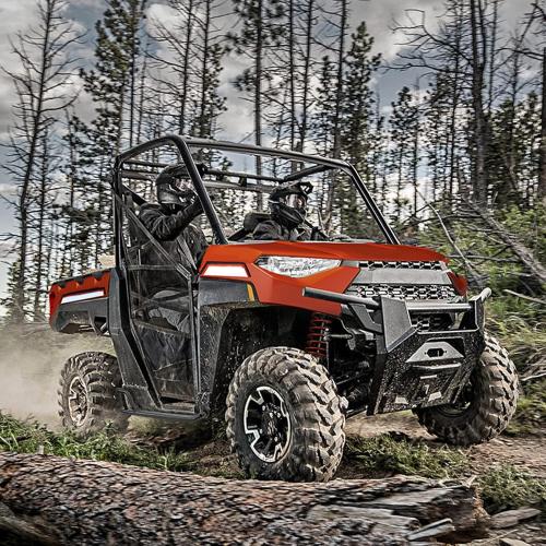 KEMIMOTO Nerf Bars Rock Sliders Compatible 2018-2025 with Ranger XP 1000, Heavy Duty Combined Side Bumper Protector Guard Black Tree Kickers Side Steps Nerf Bars Replacement