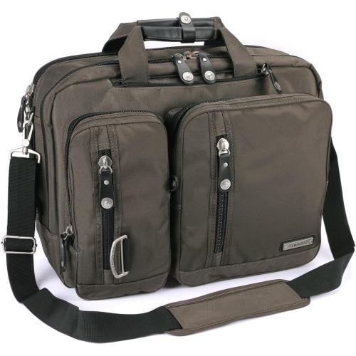18.4 Inches Laptop Bag Multi-function Briefcase Backpack with Handle and Shoulder Strap Fits Up To 19 Inch Laptops Notebook Computer (Army Green)