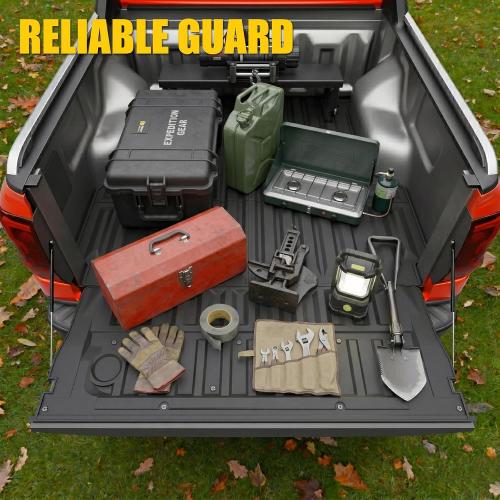 Truck Bed Mat Compatible with 2024 2025 2026 Ford Ranger 5FT Bed Liner Protector Tailgate Protector Cargo Mat TPE Cargo Linder for 2025 Ranger Accessories