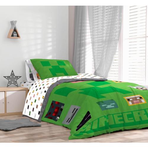 Sunny Side Up Minecraft Twin Comforter Set