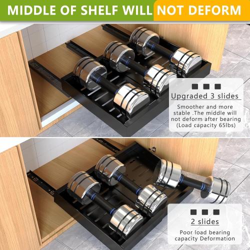 2 Pack Pull Out Cabinet Organizer,21 Deep Slide Out Drawer Organizers,No Drill Pull Out Drawers Adhesive with Nano Compatible Framed Cabinets Shelves for Kitchen Pantry Adjustable Width