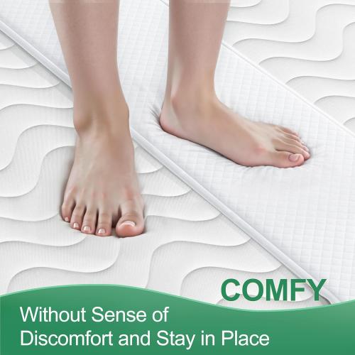 8’’ Wide Bed Bridge Twin to King, Split King Gap Filler for Adjustable Bed, Twin to King Bed Converter with Adjustable Strap, Seamless Comfort Bed Gap Filler for King Bed