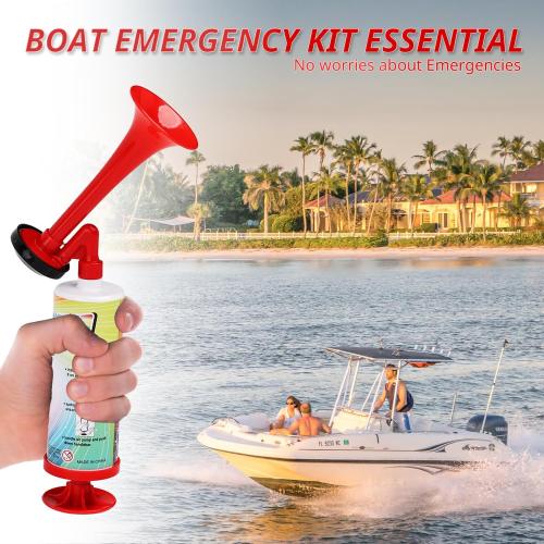 2Pack FARBIN Air Horn For Boating & Safety Dog Air Horn Bear Horn For Hiking Air Horns Loud for Safety Airhorns Horn Graduation Sports Events Party(Large ABS handheld horn 2PCS)