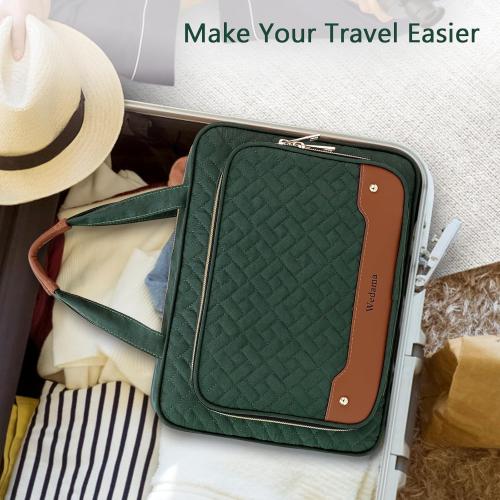 Wedama Toiletry Bag for Women, Hanging Travel Toiletry Bag with Jewelry Organizer Compartment Large Makeup Bag, PVC Waterproof Cosmetic Travel Bag Trips Camping Bathroom, Dark Green