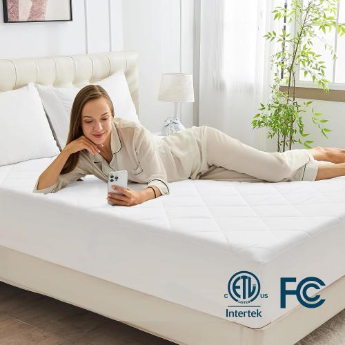 Heated Mattress Pad Full 54×75, Bed Warmer with Memory&Preheat Functions, Electric Mattress Pad Single Control 12 Heat Settings 12-Hour Auto Off 13ft Extra Long Cord Fits 18-24 Deep Pocket