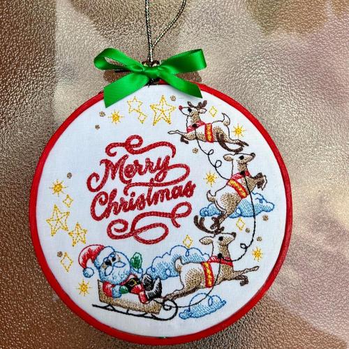 SENJEOK 20 PCS 5 Inch Bamboo Embroidery Hoop, Adjustable Cross Stitch Circle Ring for Craft Sewing, DIY Project, Decoration