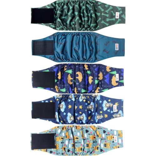 Size S 5 Pack Dog Diapers Male, Premium Belly Bands for Male Dogs, High Absorbing Male Dog Pee Wraps for Doggie in Incontinence or Excitable Urination and Training