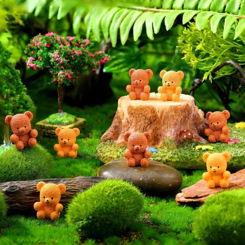 Yousoontic 50 Pcs Resin Bear Cute Miniature Bear for Stuffer Gifts Mini Animal Figures Ornaments for Birthday Cake Decor DIY Wedding Party Favor Supplies Stuff Accessories Gift