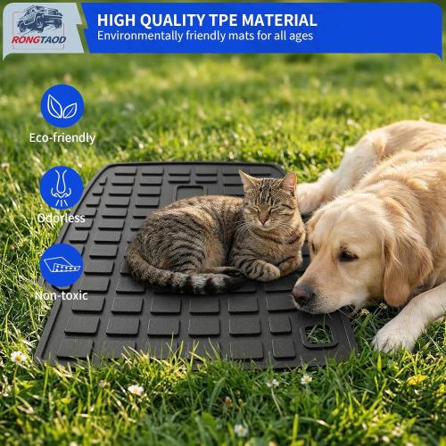 Rongtaod Cargo Mat Compatible with 2020-2025 Hyundai Palisade 7 Seats Trunk Mat Cargo Mat Cargo Liner All Weather Trunk Liner Kick Mat 2024 Palisade Accessories (2nd Row Backrest Mats)