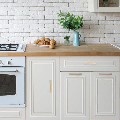 10 Pack Cabinet Pulls Matte Black Stainless Cabinet Handles, for Kitchen and Bathroom Cabinets, 5 Inch Length, 3 Inch Hole Center