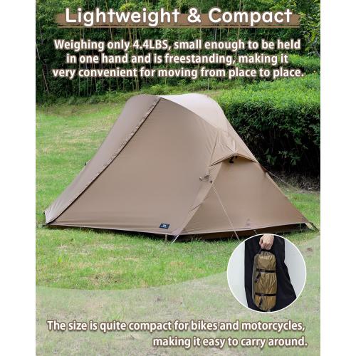 MC TOMOUNT Backpacking Tent Ultralight Nylon 1-2 Person Tent 3.3lbs-4.4lbs for Hiking Camping