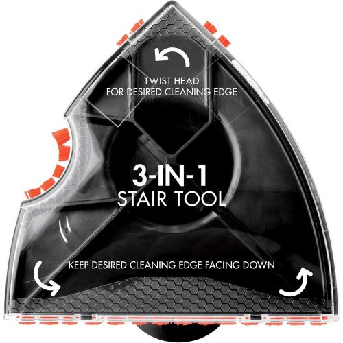BISSELL 3-in-1 Stair Tool for Carpet and Upholstery Cleaners, New Genuine OEM Part, 3262