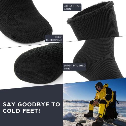 One size DG Hill Winter Thermal Socks - Warm Socks for Men Women Cold Weather Insulated Sock - Heated Socks Thick Snow Sock