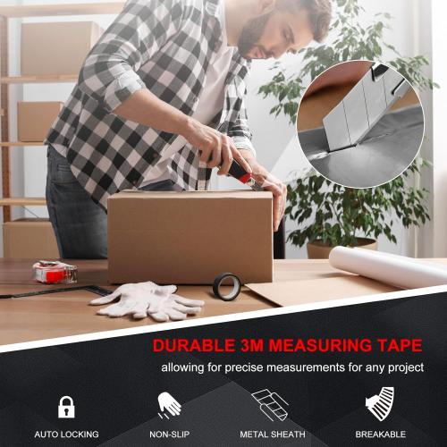 Tool Box, Basic Repair Hand Tools Kit with Portable Storage Box for Mechanic Home Office Use