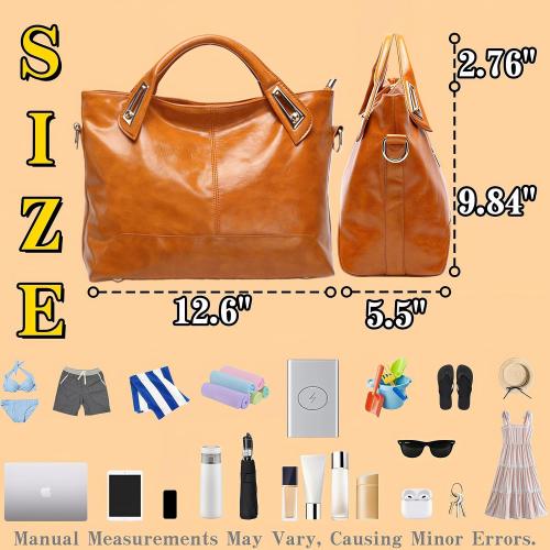 Women Purses Handbags-Fashion Tote Shoulder Bag with Top Handle,Soft Durable Satchel for Lady,Spacious Capacity & Multi-Scene
