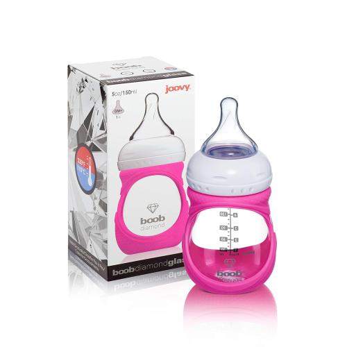 Joovy Boob Diamond 5oz with Pink Sleeve 2 pack