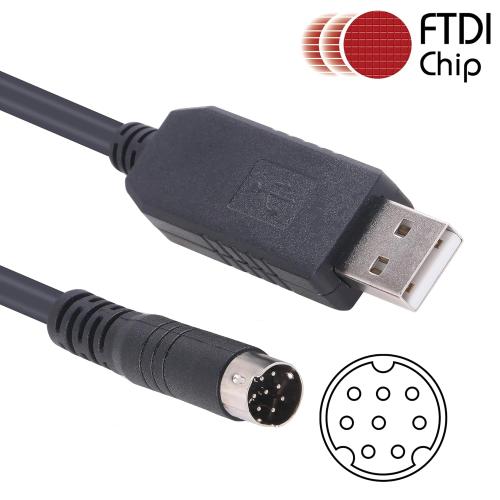 USB Programming Cable for Kenwood TM-V71 TM-V71A TM-V71E TM-V71G TM-D710 PG-5G PG-5H, RS232 Serial USB to Mini Din 8P