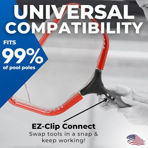 ProTuff PRO Ultimate Silt & Leaf Rake Bundle - 490 Promise Unlimited & Unconditional Replacements - 2-Items: 20 Medium & 18 Fine Mesh Pool Cleaner for Sand, Silt, Pollen, Leaves & Twigs