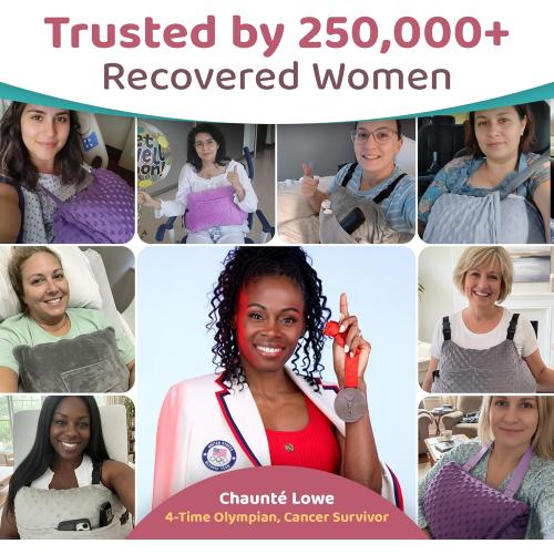 Zomaple Hysterectomy Pillow Post Surgery   Gel Pack, Black – Full Abdomen Coverage for Restful Trips – Neck Support, Strap & Cover Included – Hysterectomy Recovery Must Haves