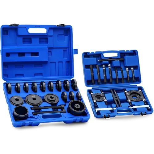 Orion Motor Tech 38pc 2-in-1 Bearing Press Kit, Front Wheel Bearing Removal Kit with Sliding Screws Sleeves, 5 T Wheel Bearing Separator Puller Set with 2 & 3 Jaws, Bearing Puller Tool Set with Case