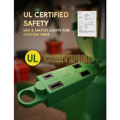 DG-Direct 360° Rotating Christmas Tree Stand, Up to 7.5ft, 90lb Artificial Christmas Tree, Fits 0.8–1.5 Tree Poles, Spinning Christmas Tree Stand, Christmas Tree Revolving Base with Remote Control