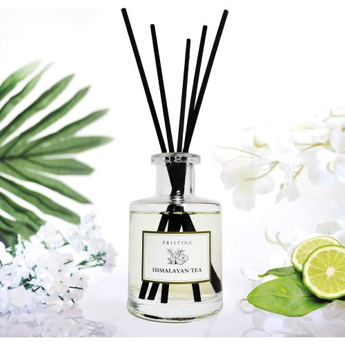 PRISTINE Himalayan Tea/Inspired by Westin Hotel Reed Diffuser for Home | Fresh Bergamot/White Tea Room Fragrance Reed Diffusers, Oil & Room Diffusers with Reed | Home Fragrance Scent Diffuser