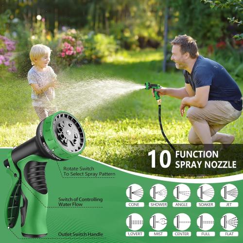 Non-Expanding Garden Hose, 2026 New Upgrated Non-Expandable Garden Water Hose - Ultra-Light & Flexible Burst-Resistant, Kink-Free Garden Hoses, All-Weather Use for Lawns, Gardens,Outdoor