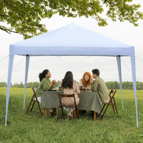Outvita 10x10ft Ez Pop Up Outdoor Canopy Tent, Portable Commercial Instant Tent with Carry Bag for Party Wedding Birthday BBQ Events