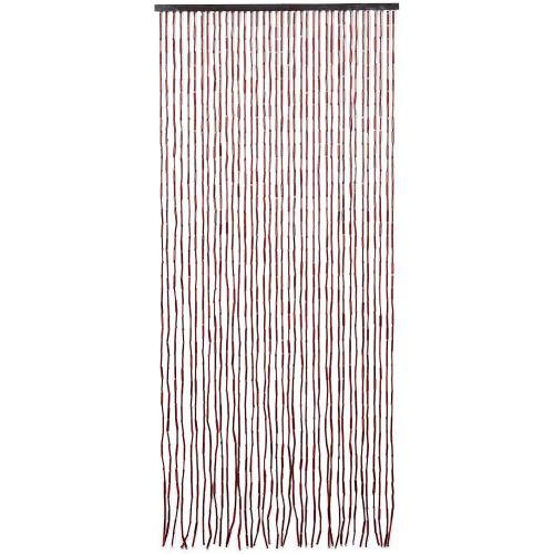 Natural Dark Brown Bamboo Beaded Curtain Room Divider Plain Design-Bamboo and Wooden Doorway Beads-Boho Bohemian Curtain 38 Strands 36 Wx78 H