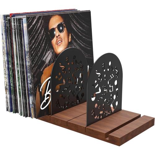 Vinyl Record Storage, Record Holder for 70-100 LP, Solid Pine Wood Vinyl Holder Record Stand, Sturdy Organizer Display Shelf for Collectibles, Album Covers, Magazine File, Books, Picture Ledge, Decor