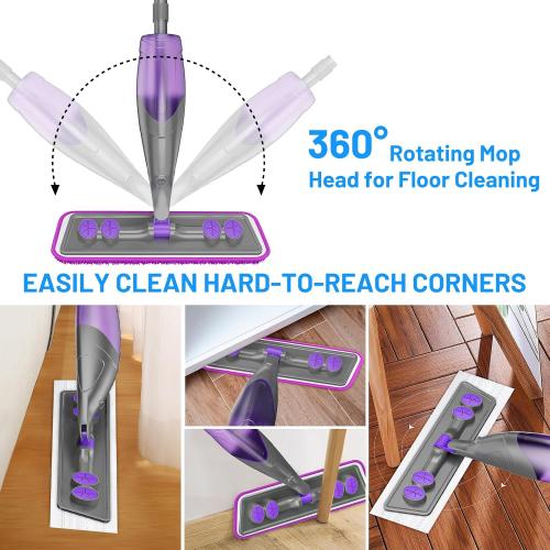 Spray Mops for Floor Cleaning - Wet Dry Mops for Hardwood Tile