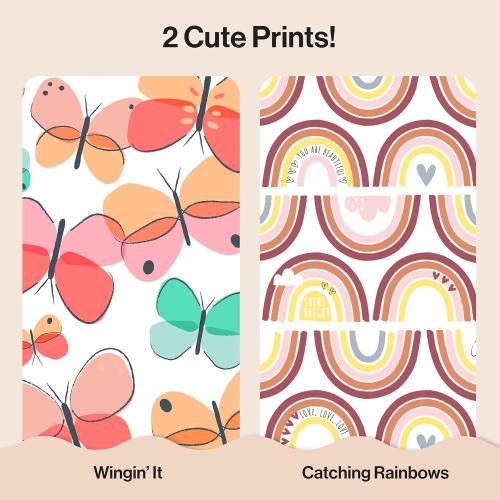 The Honest Company Clean Conscious Diapers for Sensitive Skin Up to 100% Leakproof Hypoallergenic Fragrance-Free Baby Girl Prints Super Club Box Size 5 (27 lbs) 84 Count (Prints