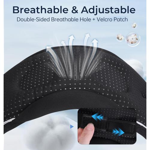 LC-dolida Bluetooth Sleep Mask with White Noise，Sleep Headphones,Bluetooth Wireless Music Eye Mask, Ideal for Travel, Night Work, Napping, Side Sleeping and Office Use for Both Men and Women(Grey)