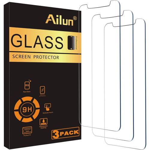 Ailun for Apple iPhone 11 Pro/iPhone Xs/iPhone X Screen Protector,3 Pack, 5.8 Inch Display, Tempered Glass 2.5D Edge Work Most Case [NOT for iPhone 11 6.1 inch]