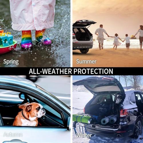 for Ford Expedition/Lincoln Navigator 8 Seater 2018-2024 Floor Mats 3 Rows Trunk Cargo Liner and Backrest Mats All Weather TPE Fit Expedition/Navigator Accessories (8 Seat Full Set-Not for MAX Or L)