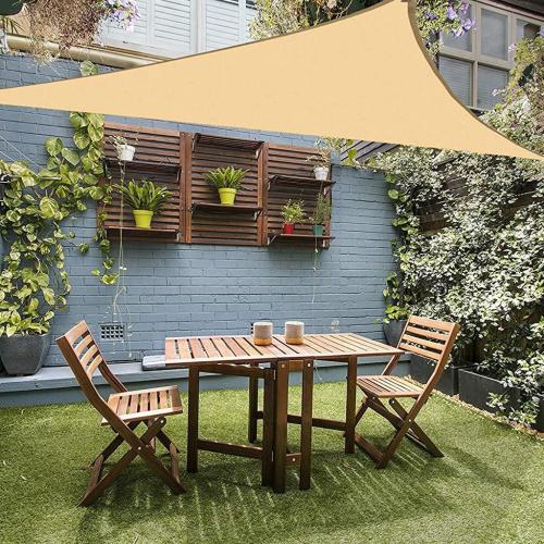 Color Yellow Four-Corner Outdoor for Sail Garden Yard Anti-UV Awning Weather Resist