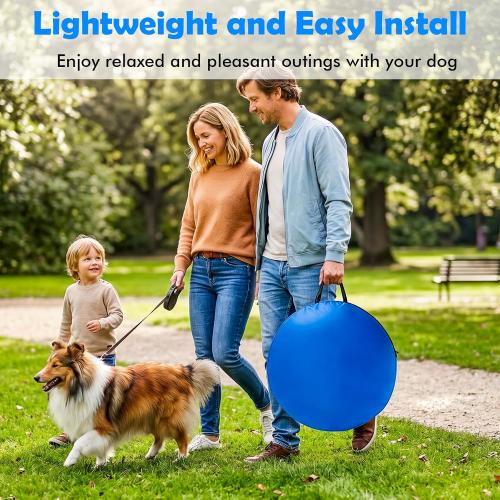 XiaZ Dog Agility Course Backyard Set, Dog Obstacle Course Training Starter Kit Pet Outdoor Game with Tunnel, Agility Hurdle, Weave Poles, Jump Ring, Pause Box, Collapsible Dog Bowls and Storage Bag
