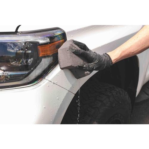 The Rag Company - Ultra Safe Sponge - Latest Foam Technology Safe for All Types of Paint and Wheel Finishes - Easy-to-Hold Ergonomic Grip for Wash Bucket and Rinseless Washing - Dark Grey