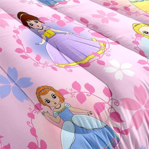 Princess Comforter Sets Standard for Girls, Cute Princess Bedding Comforter Sets, Pink standard Size Comforter Set for Girls Kids Standard Bedding Set with 1 Pillowcase