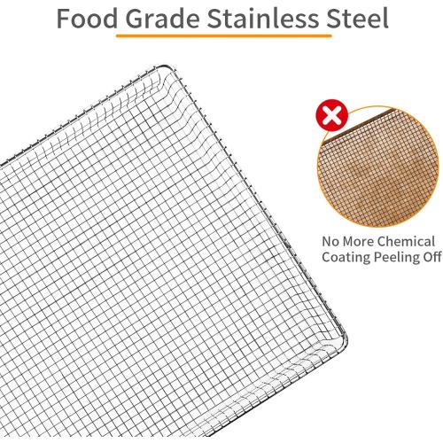 Air Fryer Basket Replacement for Frigidaire FRIGPEREAFT, 18.4 x 15.2 Mesh Tray for Frigidaire 30 Ranges and Wall Ovens, Gallery Series Stainless Steel Air Fryer Basket, Dishwasher Safe