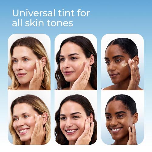 1.7oz Eucerin Sun Tinted Sensitive Mineral Face Sunscreen Lotion SPF 35, Non-Comedogenic Mineral Sunscreen with Gentle Zinc Oxide Protection for Sensitive Skin, 1.7 Fl Oz Bottle