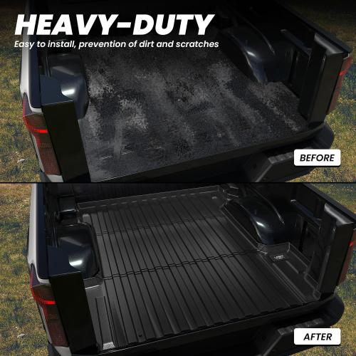 LASFIT Truck Bed Mat 2019-2026 for Chevrolet Chevy Silverado 1500 | GMC Sierra 1500 (Only Fit 5.8FT Bed), Bed Liner for Chevy Silverado GMC Sierra 1500, Not Fit Optional CarbonPro Bed