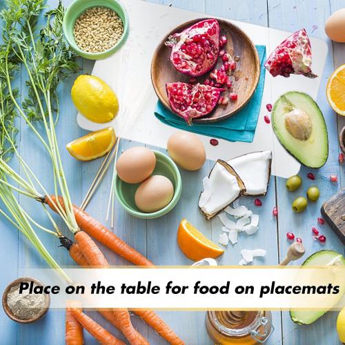Tecmisse  Plastic Placemat Heat Resistant Washable Table Mats, Clear Placemats for Table, Dining, Kitchen, Crafting and Shelf Liner, 17 x 11 Inch