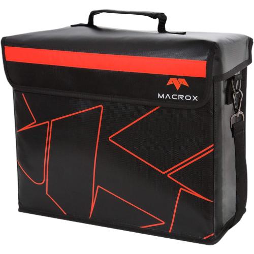 Fireproof and Waterproof Document Bag with Lock and Interior Zipper Pouch. U.S Patented Fully Enclosed Bag Design. Fire Safe Storage for Important Documents, Files & Valuables, 16x12.6x6.5