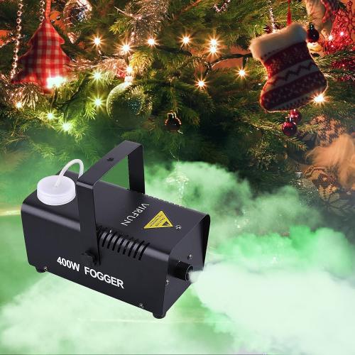 Fog Machine, Smoke Machine with Wireless&Wired Remote Control for Halloween, Party, Outdoor, Indoor and Stage Effect, 400W